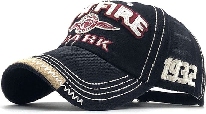 Baseball Cap Spitfire – Zwart - Denim Pet - Gespsluiting - One size