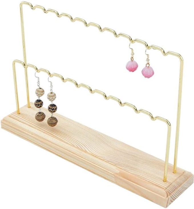 Allecto - Houten Oorbel Display Stand - Sieraden Organizer