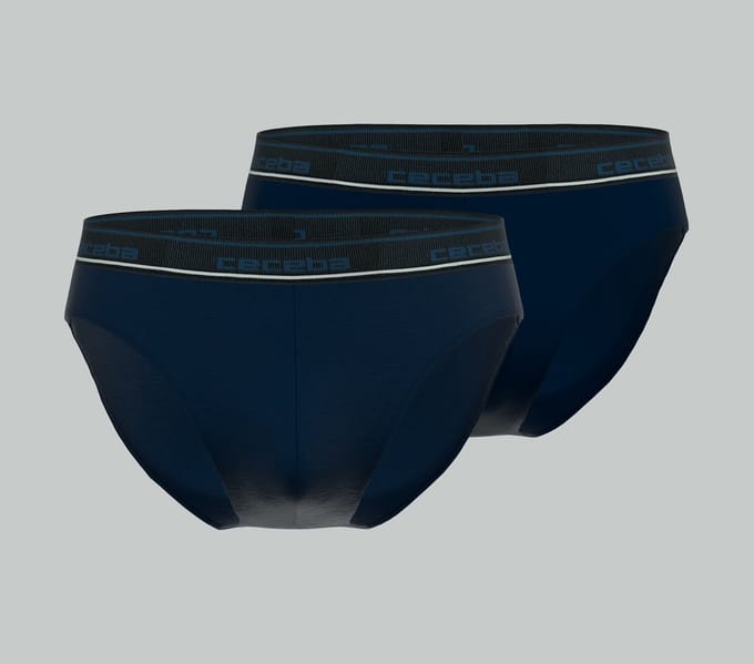 CECEBA Bamboo - Herenslip - 2-pack - Blauw