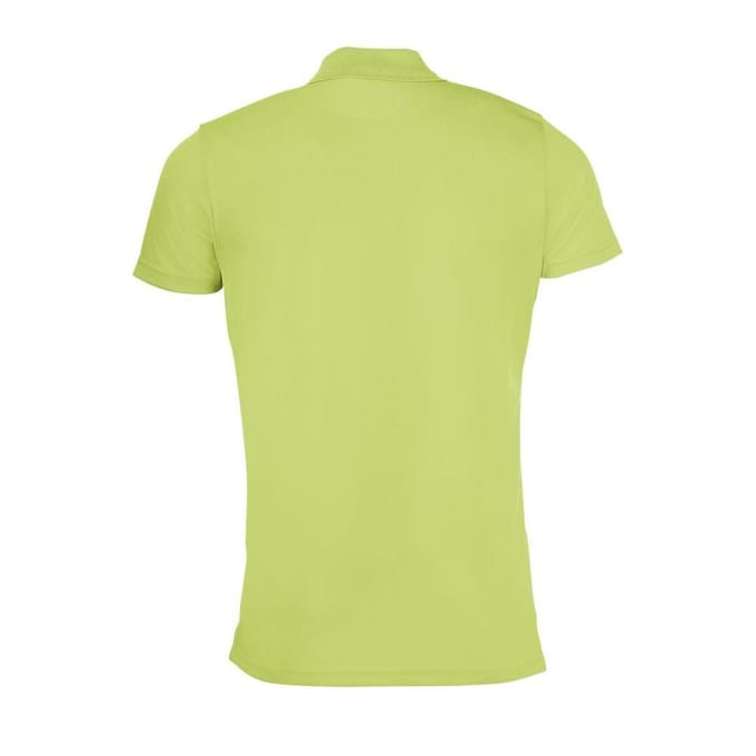SOLS Heren Performer korte mouw Pique Polo Shirt (Appelgroen)