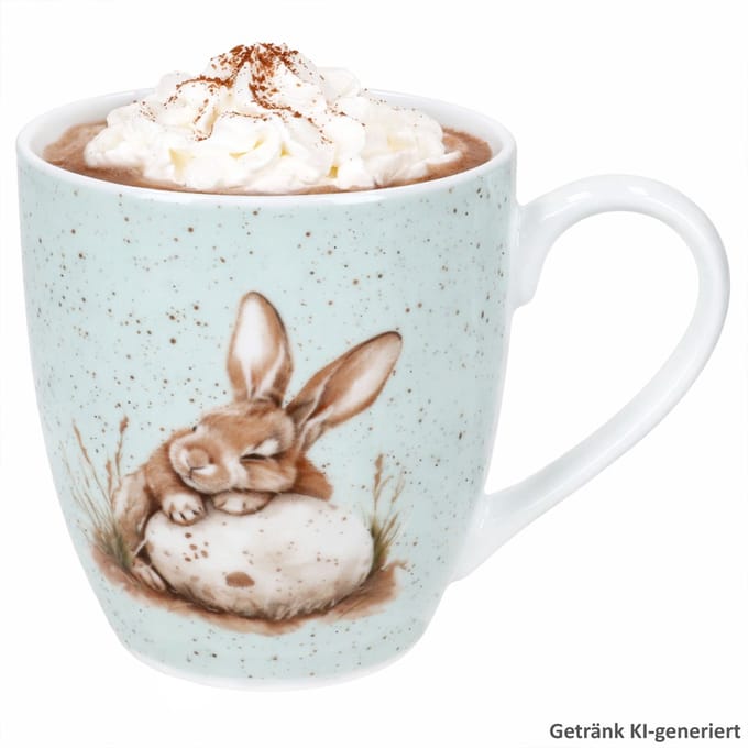 Bunny Jumbobecher 500 ml groen uit porselein – 428629