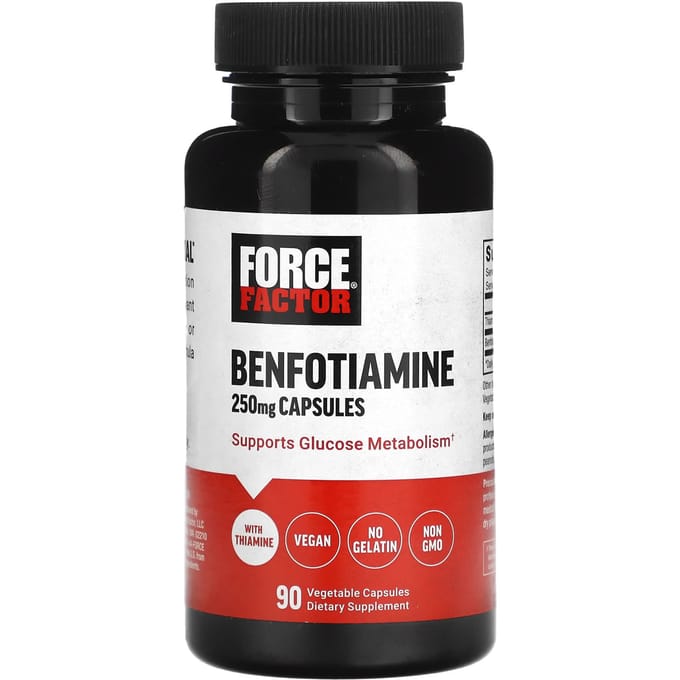 Benfotiamine, 250 mg, 90 vegetarische capsules
