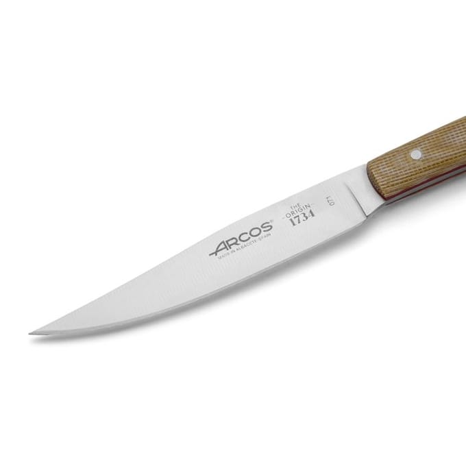 Vast mes - Arcos - 373728 - Roestvrij staal Nitrum - Micarta handvat - Lemmet 11 cm