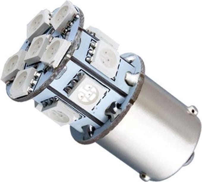 (BA15S) 1156 - 5050 - 13 SMD - Oranje - 24V