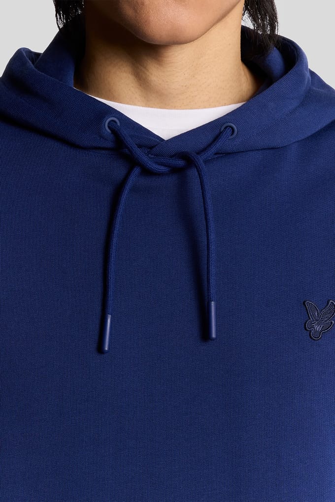 Lyle & Scott Superfine Pullover Hoodie Blueprint Taglia: L | Felpe con cappuccio Outlet | Uomo | Blu
