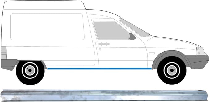 Reparatie dorpel voor Citroen C15 1984-2005 / Rechts