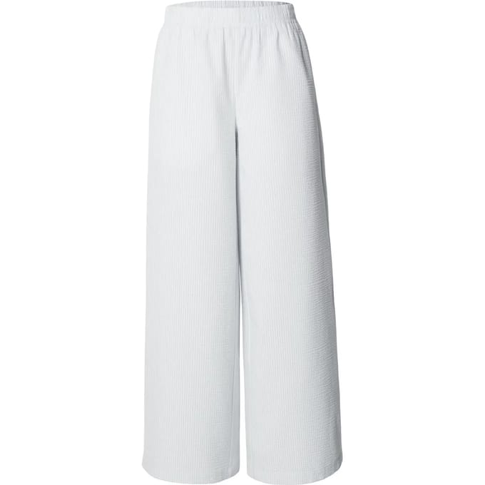 Urban Classics - Seersucker Resort Wijde broek - M - Blauw/Wit