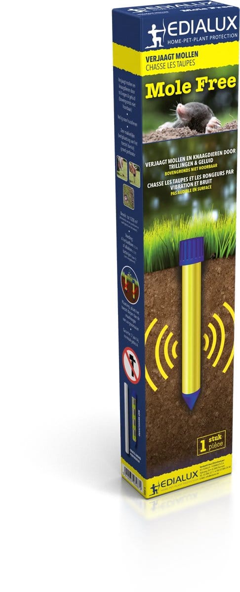 Edialux Mole Free Afweermiddel - Tegen Mollen - 1 Stuk