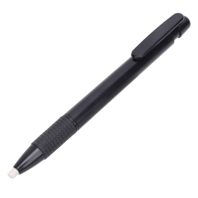 Mechanische Gumstift Intrekbare Gum in Penstijl met 5 Vervangende Vullingen voor Schrijven Tekenen black
