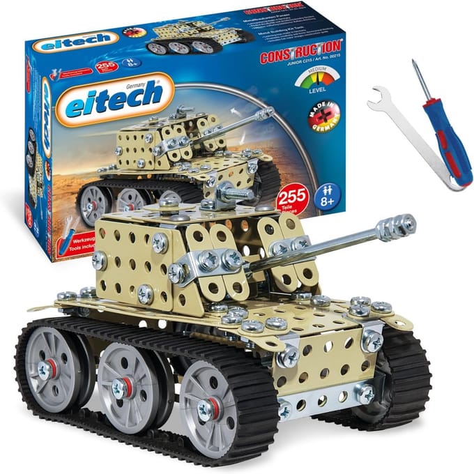 Bouwmodel Tank Metaal - Technisch Speelgoed voor Kinderen en Volwassenen