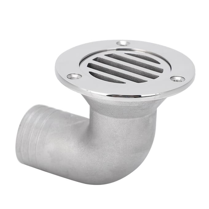 Boot Bocht Vloerafvoer 316 Roestvrij Staal Marine Water Afvoerapparaat Hardware Accessoire white