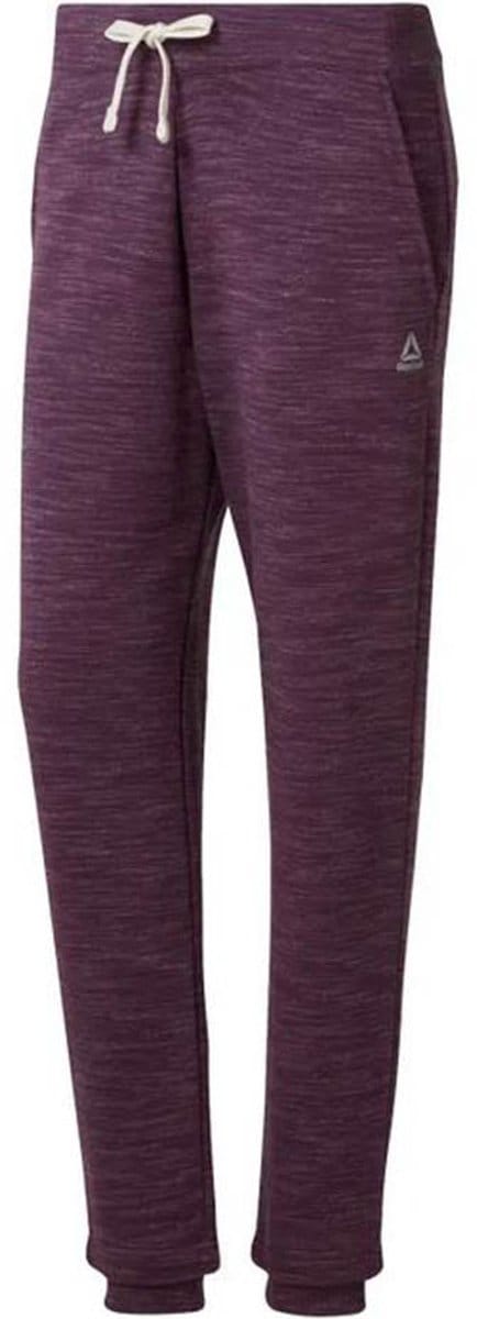 Reebok Broek Dames TE Marble Pant Paars - Maat XL