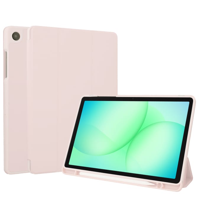 Accezz Tablet Hoes - Geschikt voor Samsung Galaxy Tab A9 Plus / Galaxy Tab A11 Plus - Smart Silicone Bookcase - Roze
