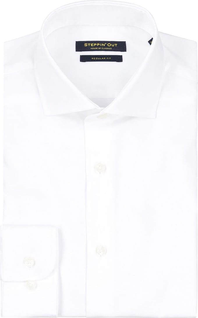Steppin' Out Overhemd Twill Wit - Maat XXL - Heren