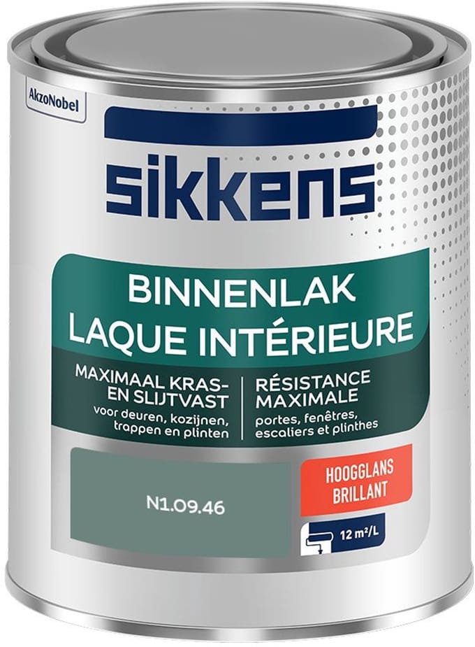 Sikkens - Binnenlak Hoogglans - N1.09.46 - Mengverf - 750 Ml