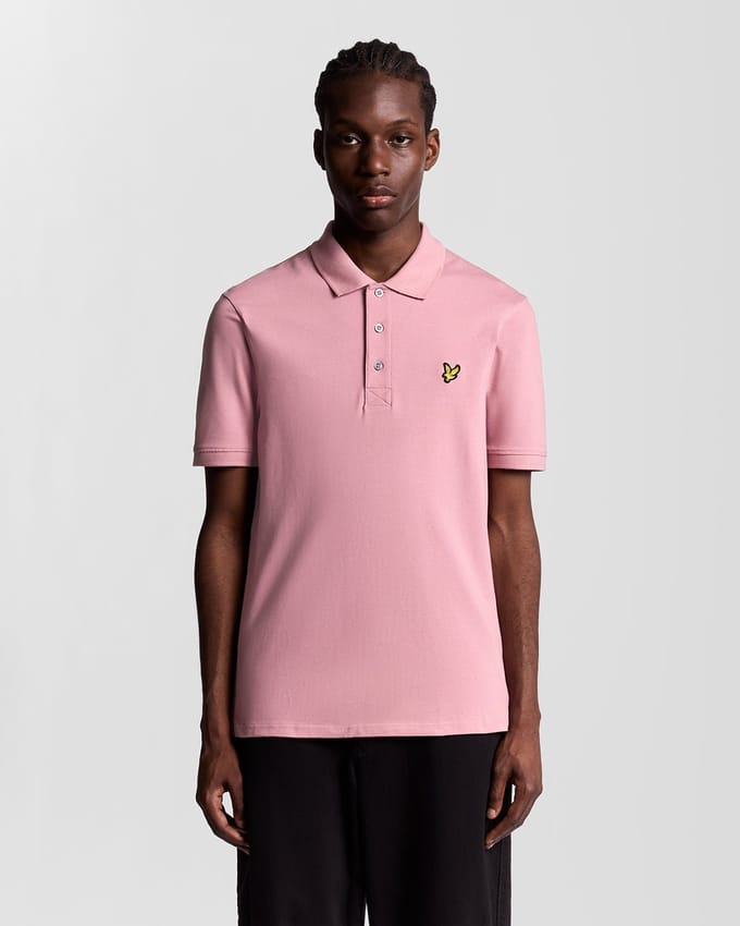 Lyle & Scott Katoenen Poloshirt - Roze