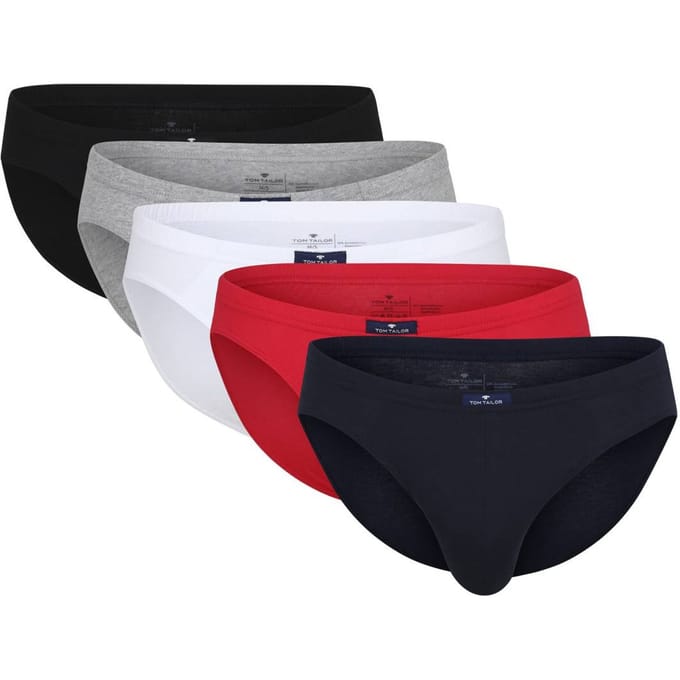 Tom Tailor - 5 Pack - Heren Slip in 5 kleuren