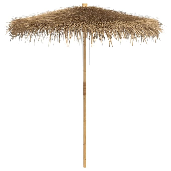 vidaXL - Tiki - Paraplu - met - Bananenblad - Luifel - 240 - cm - Bamboe