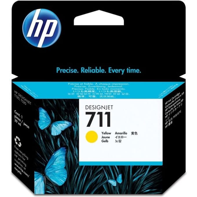 Inktcartridge hp cz132a 711 geel