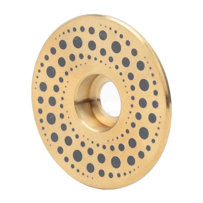2 pcs Capuchon de Jeu de Direction de Vélo en Alliage de Titane avec Expander pour Fourche de Vélo, Capuchons Supérieurs de Potence de Vélo avec Vis beige