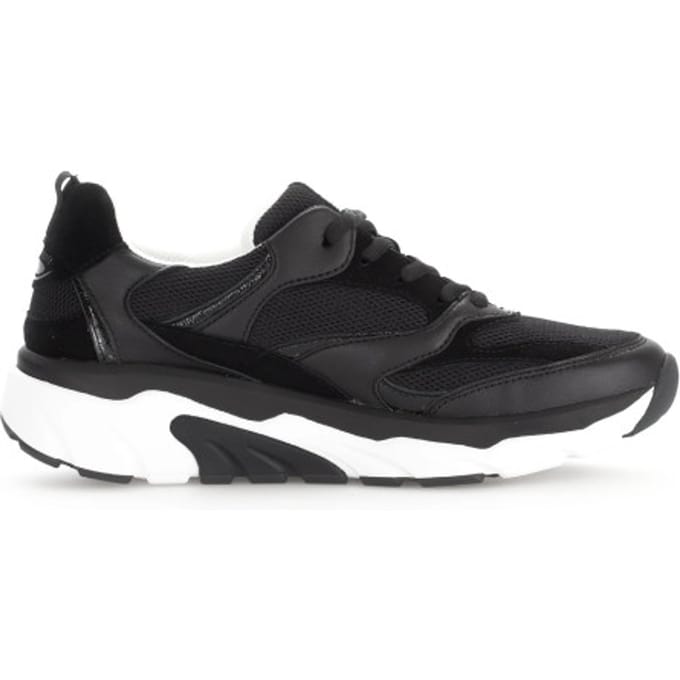 Gabor rollingsoft sensitive 66.936.57 - dames rollende wandelsneaker - Zwart - maat 38 (EU) 5 (UK)
