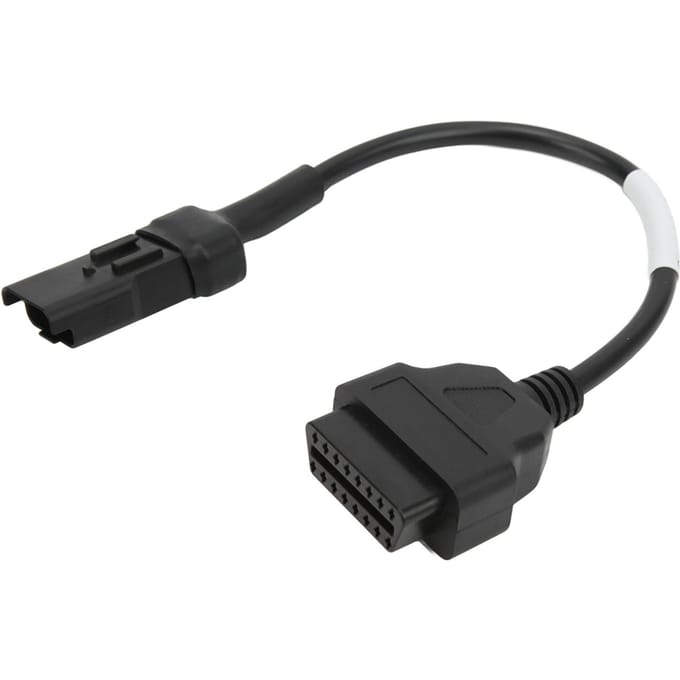 Connecteur de Diagnostic Moto 4 Broches Câble Adaptateur OBD Professionnel Remplacement pour Ducati black