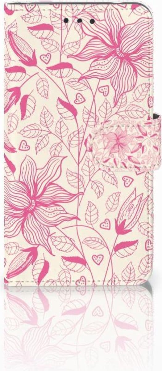 Nokia 2 Hoesje Pink Flowers