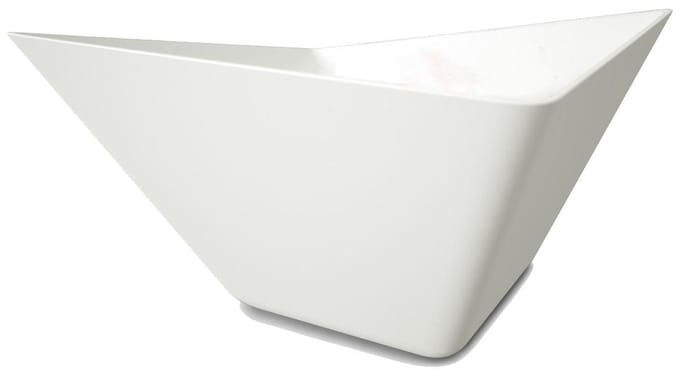 Black+Blum - Forminimal Saladeschaal met couvert - Wit