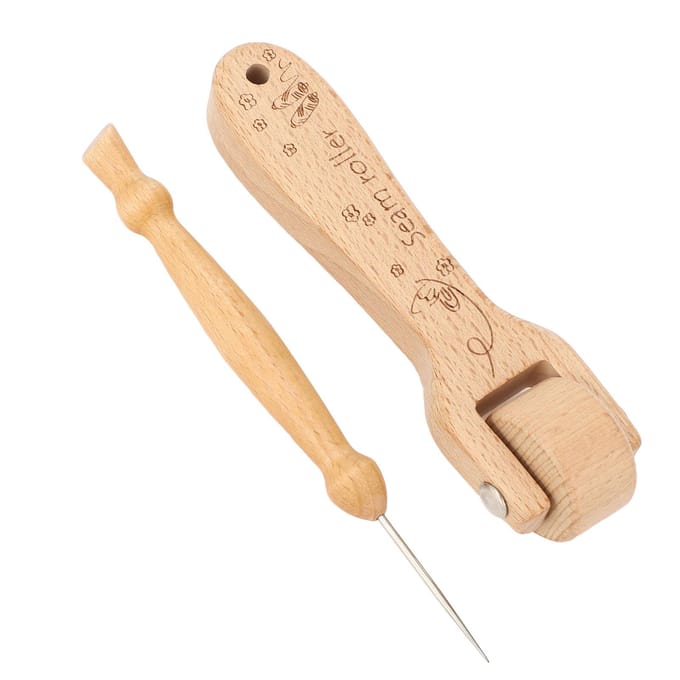 Naairoller Beukenhout Ergonomische Multifunctionele Quilting Naadroller voor Thuis beige