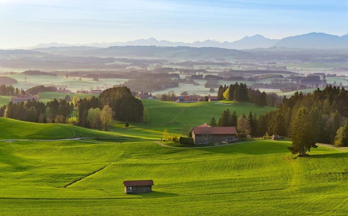 Fotobehang Paradiesisches Bayern - Meerkleurig - 2,80m X 450cm