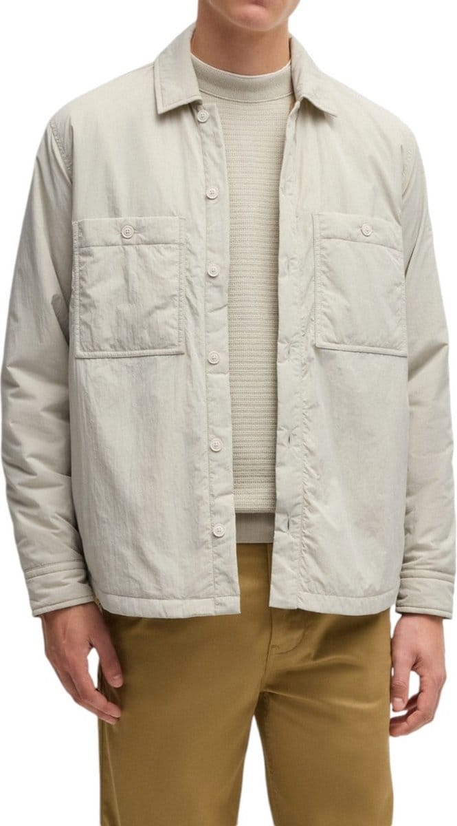 BOSS ORANGE Locky Overshirts Heren - Beige - Maat L
