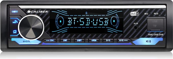 Caliber Autoradio - Autoradio met Bluetooth - dab+ - 4 x 100W - 1 din Autoradio - Handsfree bellen - Multicolour Display - usb Oplaadpoort
