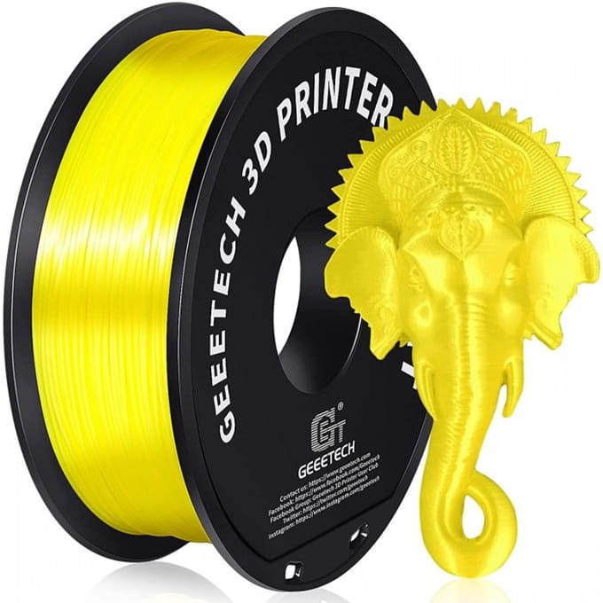Geeetech - PLA Silk Yellow (1.75mm - 1kg)