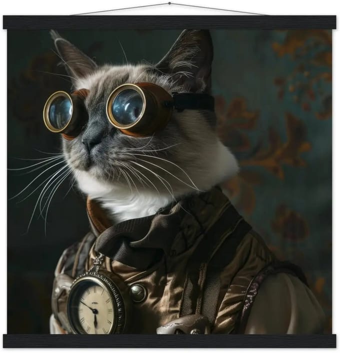 st tropez art schoolposter tonkinese kat - 50x50cm