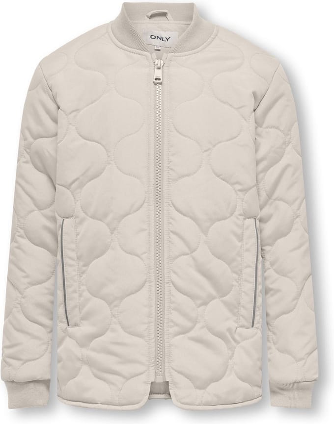 ONLY KOGANNA QUILTED JACKET OTW Meisjes Jas - Pumice Stone - Maat 146