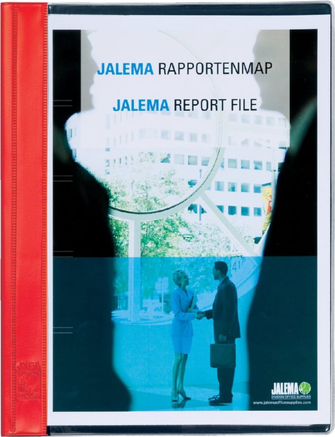 Rapportenmap Jalema A4 met snelhechter rood - 50 stuks