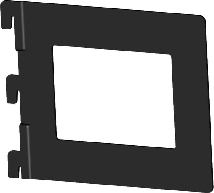 Element beugel T142 H118 mm zwart