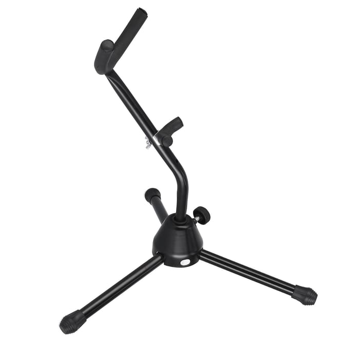 Saxofoon Standaard Metaal Altsax Houder Draagbaar Opvouwbaar Steunrek Instrument Accessoire black
