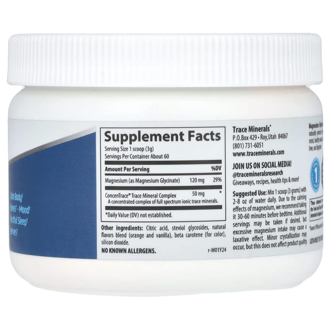 Trace, Magnesium Glycinaat Poeder, Orange Dream, 180 g (180 g)