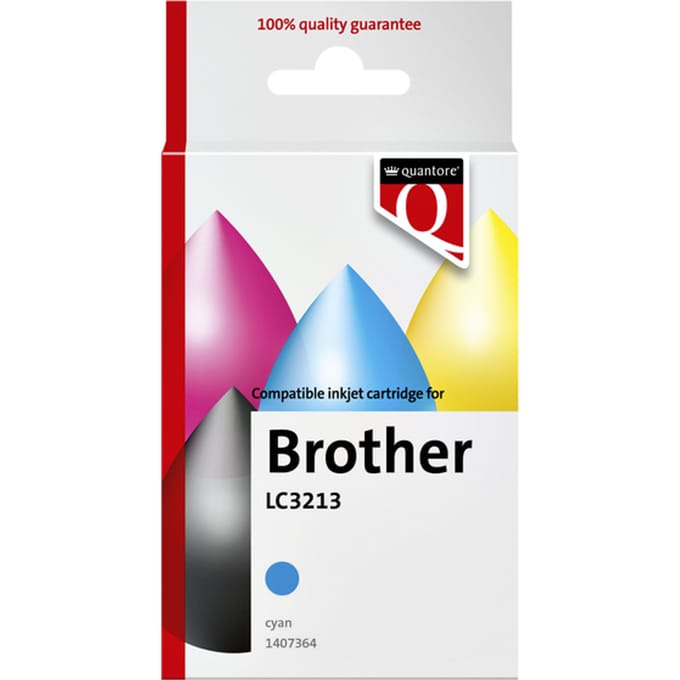 Inktcartridge Quantore alternatief tbv Brother LC3213 blauw | 1 stuk