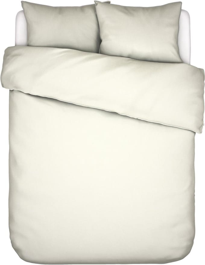 Essenza Minte Dekbedovertrek Katoensatijn Oyster - Tweepersoons – 200x200/220 cm