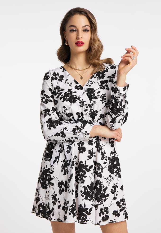 midi-jurk met bloemenprint faina mioki
