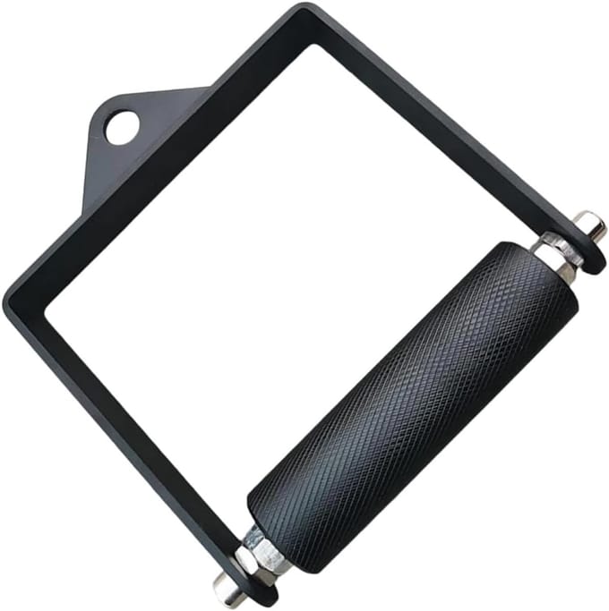 Roeigreep Kabelmachine - Universele Handgreep - Kracht Training - Robuuste Stalen Constructie - 15.9 x 14.7 cm - Zwart