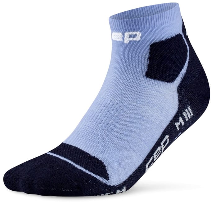 CEP Hiking Light Merino Low-Cut Compressie - Lichtblauw/Donkerblauw - Dames (34-37)