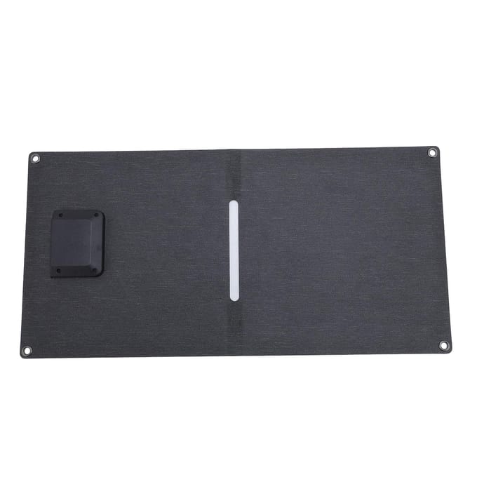 Panneau Solaire Pliable 24W 5V Chargement Efficace USB et Type-C Silicium Monocristallin Portable gray