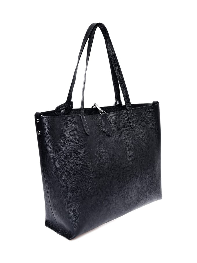 Isabella Rhea Zwart Rundleer Tas