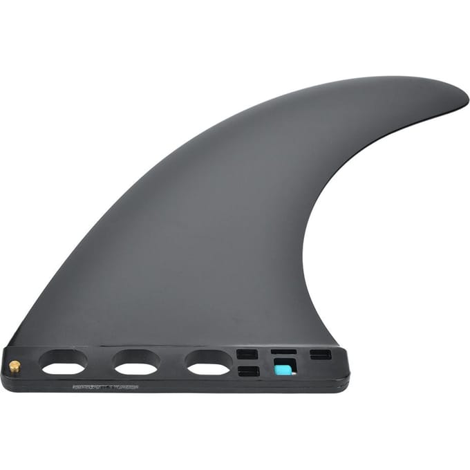 9 inch Verhoogde Staartroer Gesplitste Surfen Surfplank Kano's Vinnen Accessoire Zwart gray