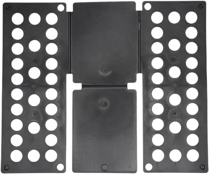 Vouwmachine Kleding - Vouwplank Kleding - Efficiënt Kleding Vouwen - Voor Alle Maten - 40 x 48 cm - Zwart
