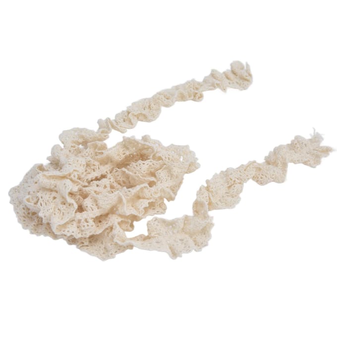 20 Yards Bordure Dentelle Stretch DIY Flexible Multi-Usage Exquise Dentelle Coton Stretch pour Cadeau beige