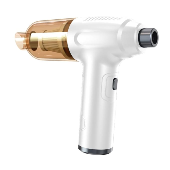 Auto draadloze stofzuiger 2 in 1 multifunctionele luchtblazer Handheld Dust Buster Inflatorpomp white